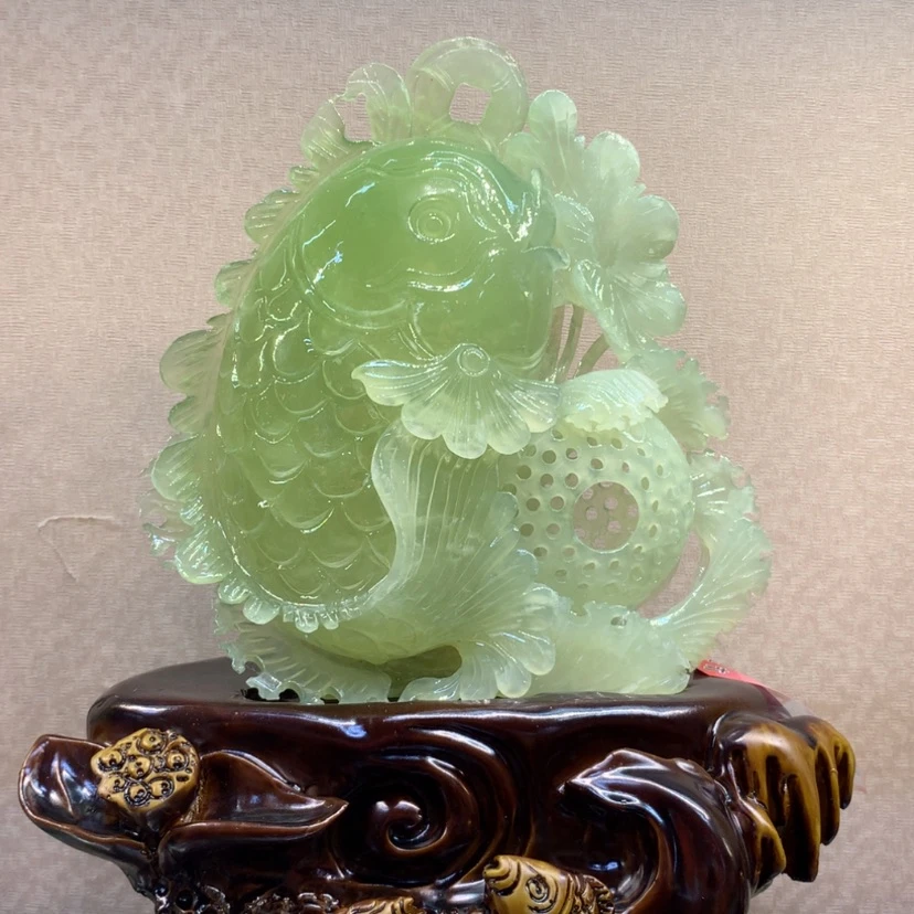 【闪购商品】蛇纹石玉摆件覆膜未镶嵌