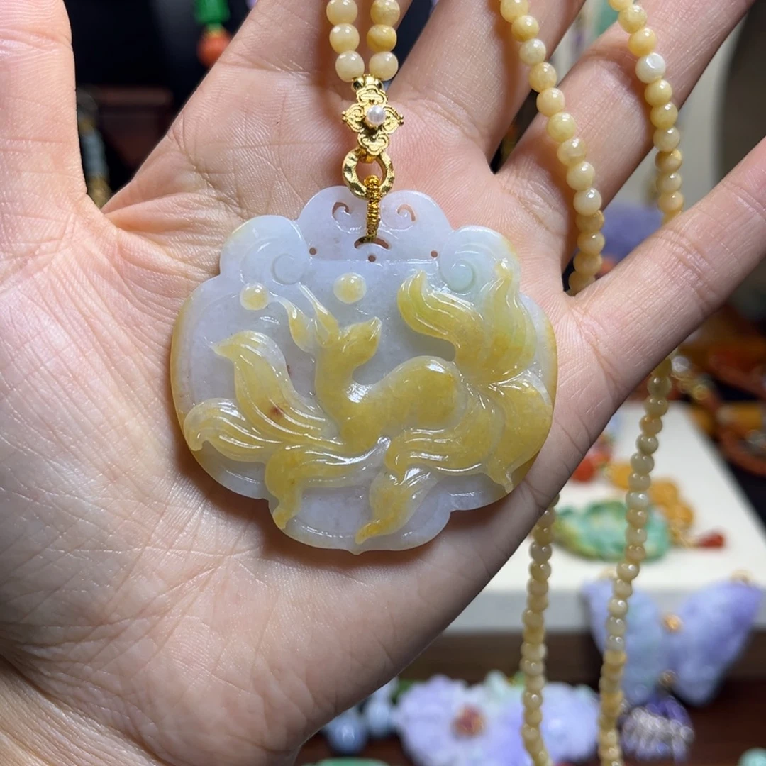 翡翠未镶嵌颈饰天然翡翠