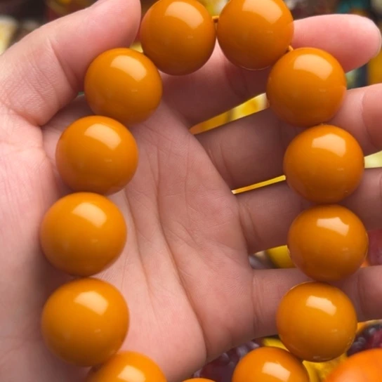 未镶嵌琥珀手链蜜蜡