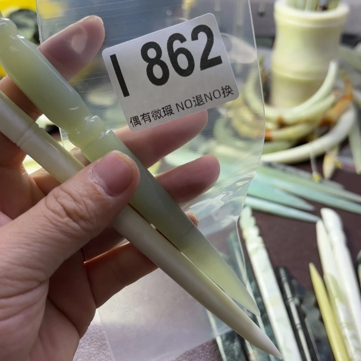 蛇纹石玉发饰合金?****?