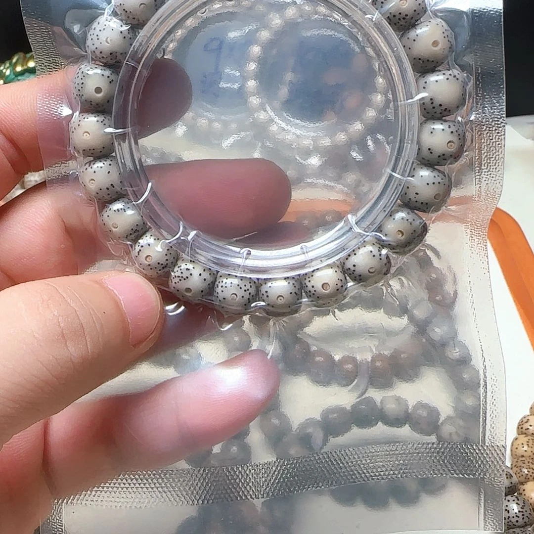 星月菩提手串骨瓷白 11×10