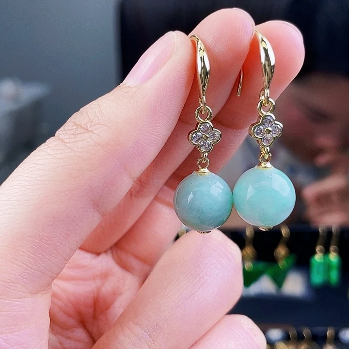 翡翠耳饰未镶嵌饰品