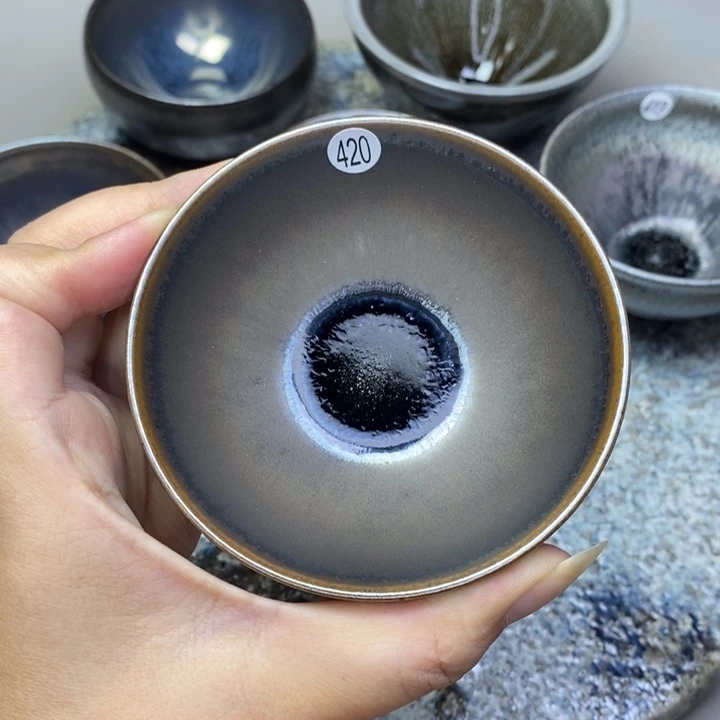 茶盏建窑建盏柴烧主人杯