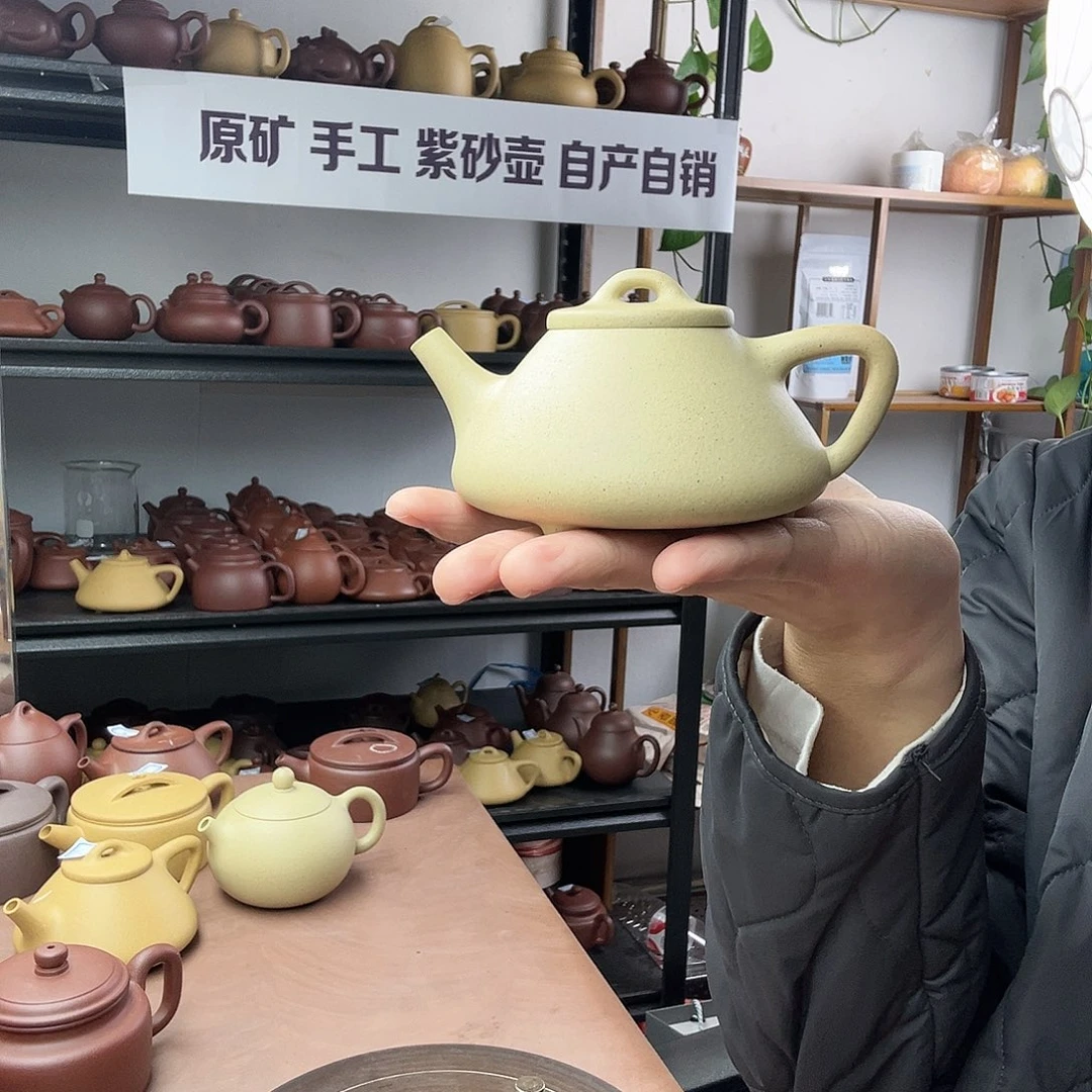 紫砂茶壶本山绿泥子冶石瓢