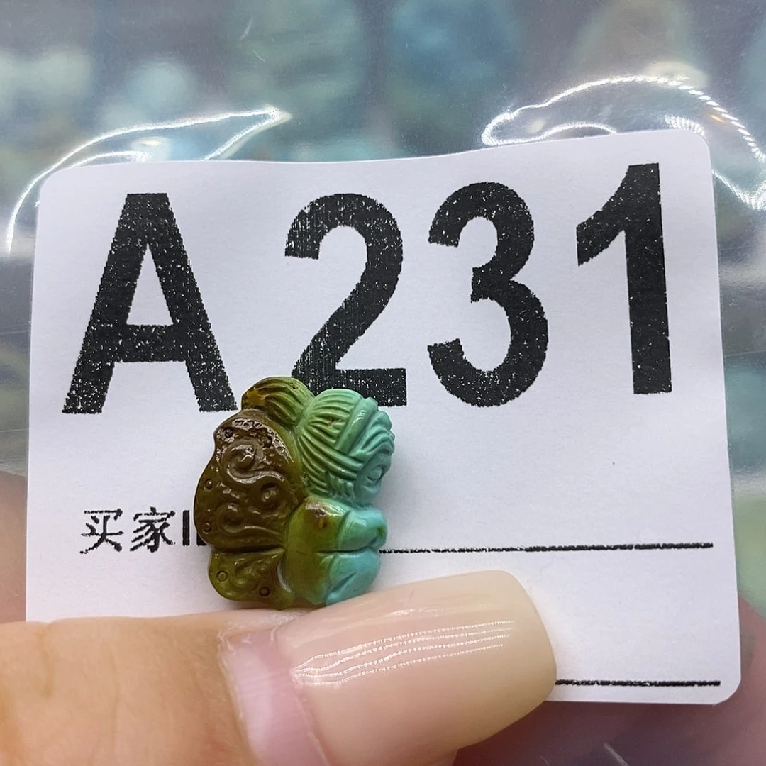 未镶嵌绿松石绿松石配饰定制