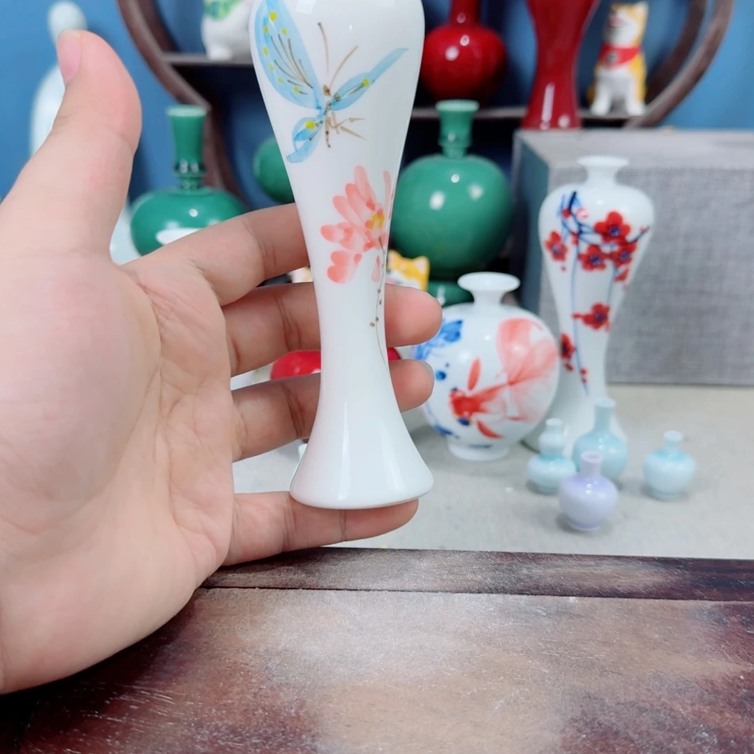 陶瓷手工小花器摆件
