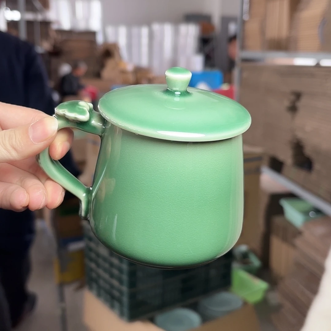 龙泉云间青瓷小米茶器