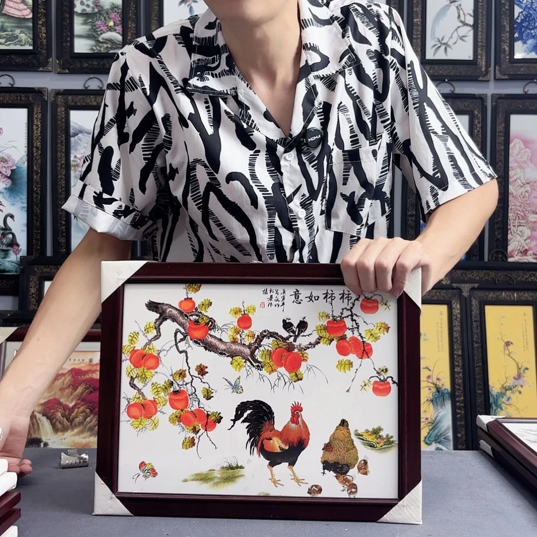摆件景德镇陶瓷瓷板画