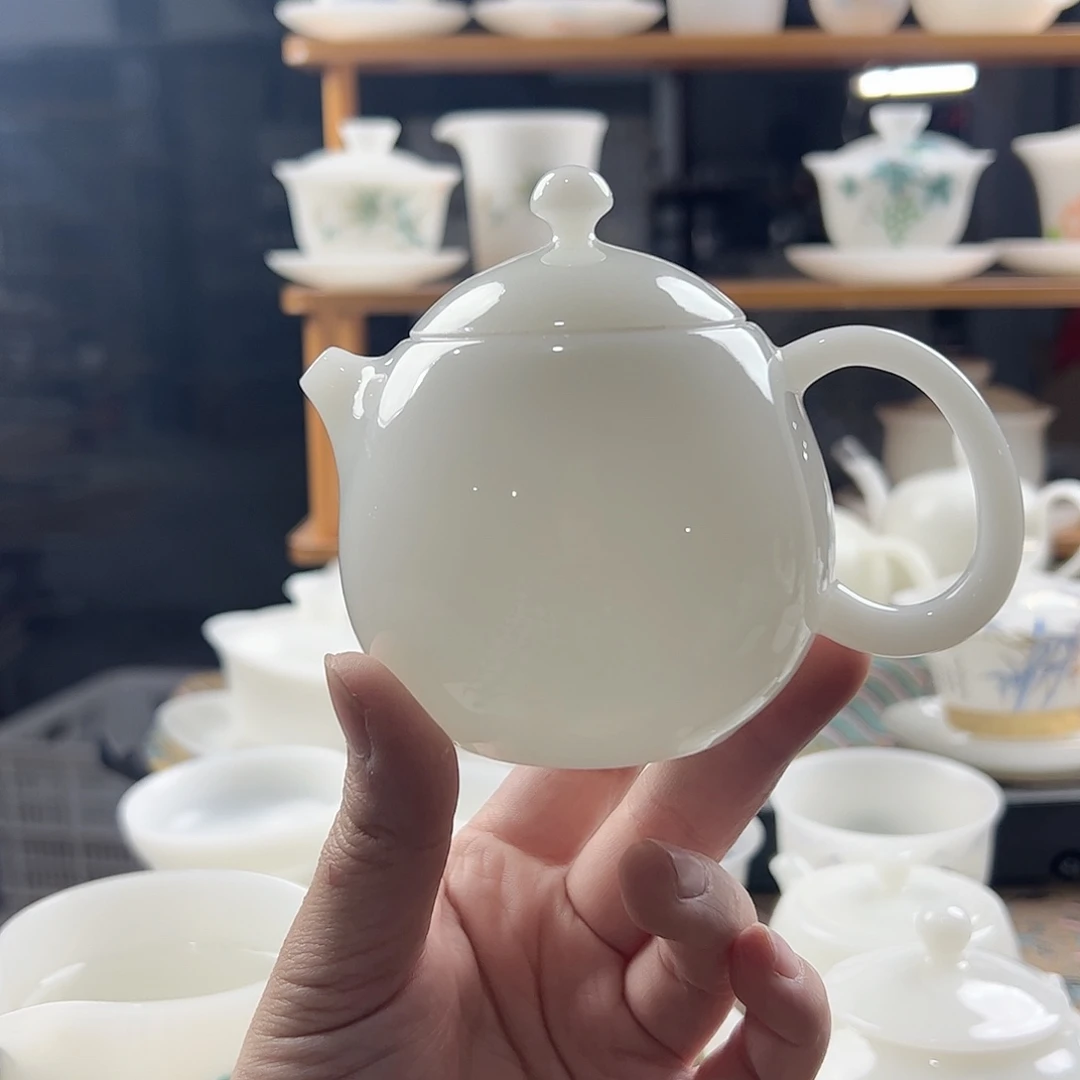 璞玉釉烧龙蛋壶200ml盖下180ml