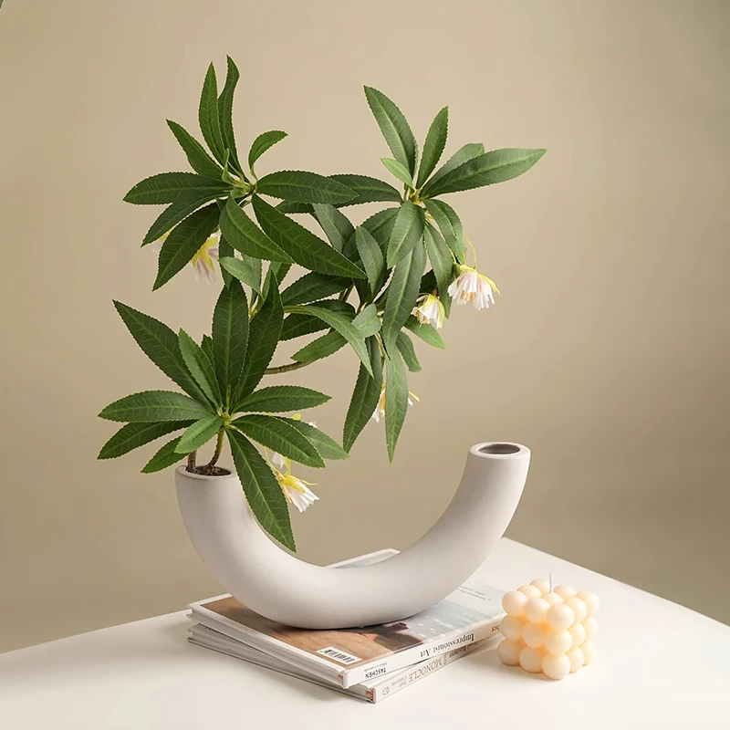 高档绿植水石榕仿真花假花摆设仿生假植物假花室内客厅装饰花摆件