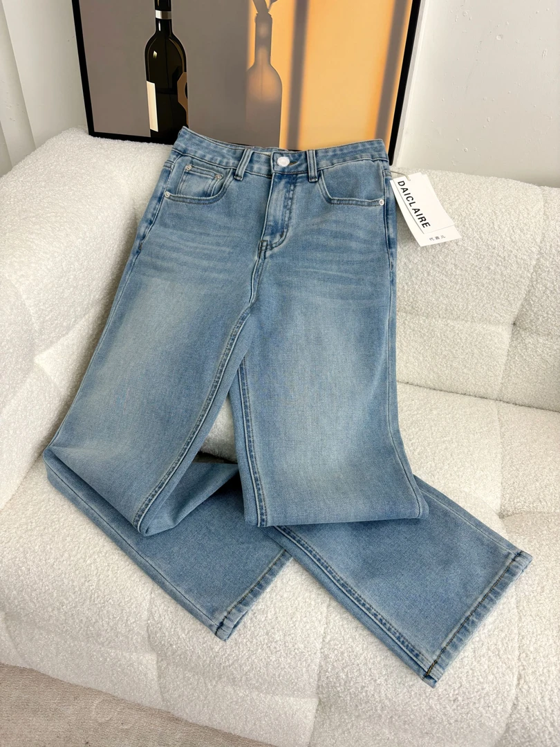SU【282】代82 愫蕊 MWMA超爆裤王粉标四面弹九分直筒牛仔裤~