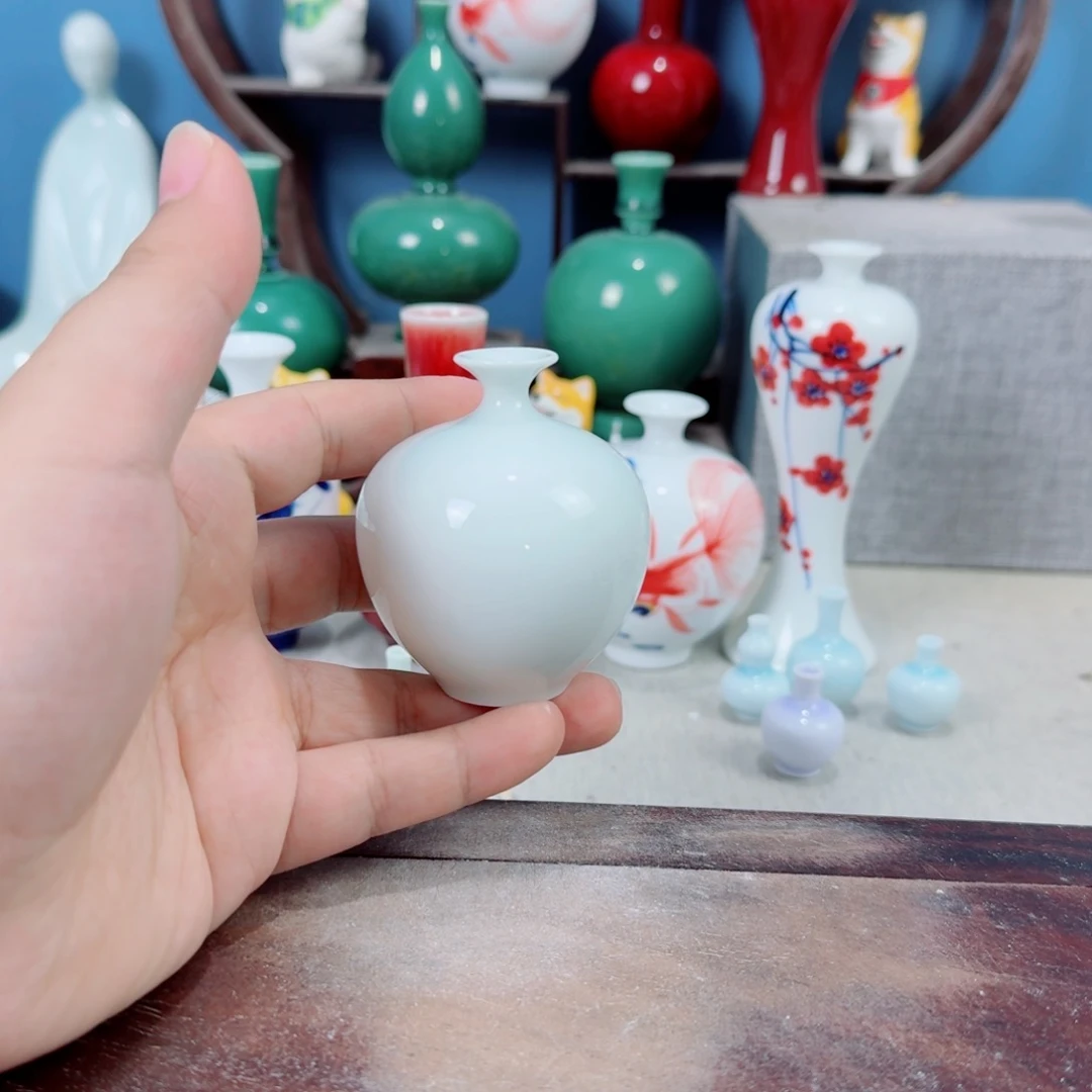 陶瓷手工小花器摆件