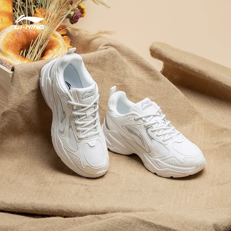 缓震老爹鞋丨李宁女跑步鞋云科技休闲慢跑鞋健身运动鞋ARLS008