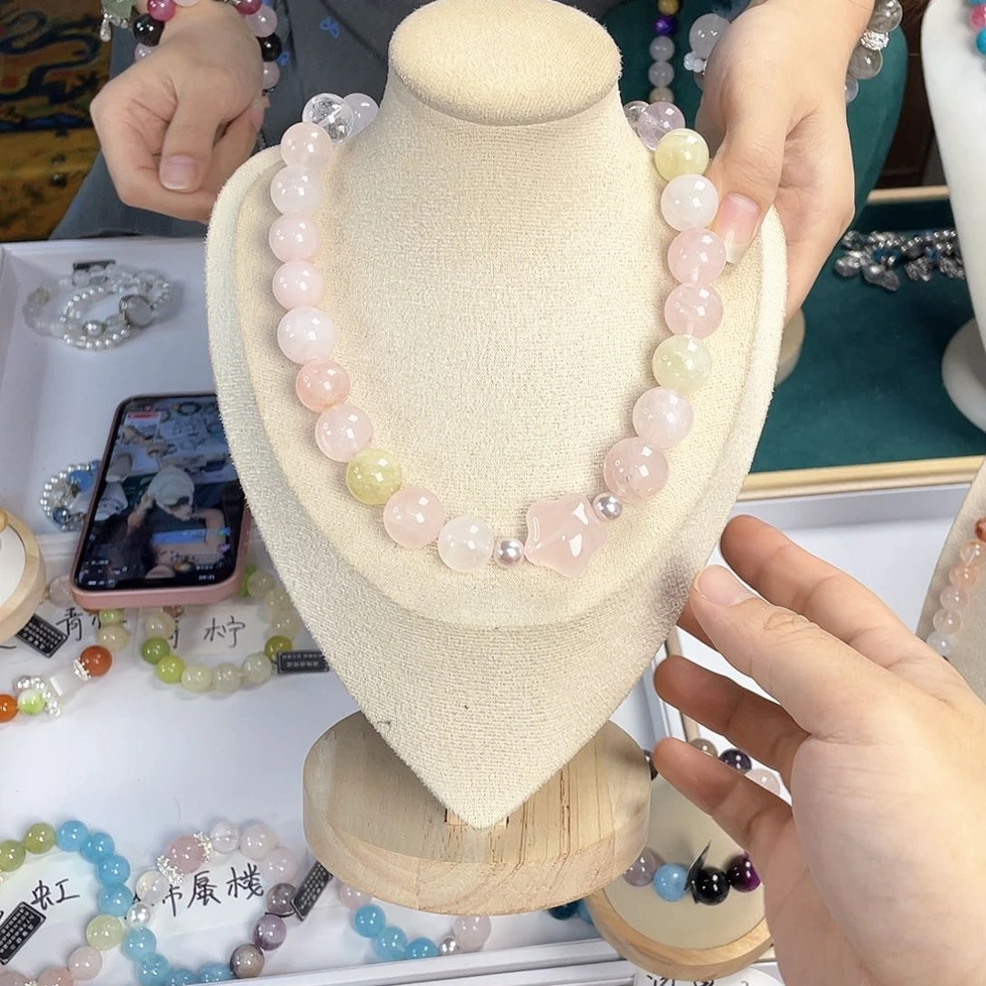 水晶手链银S925镀金镶嵌