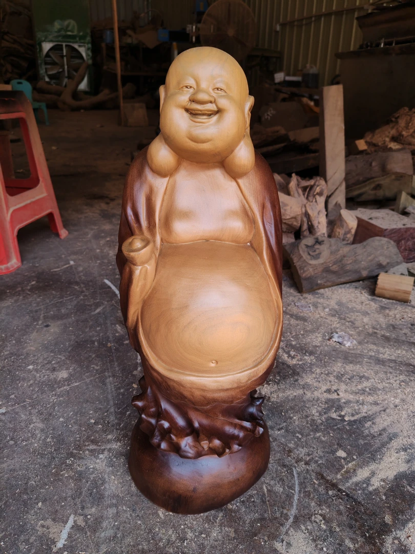 创意根雕作品 大肚弥勒