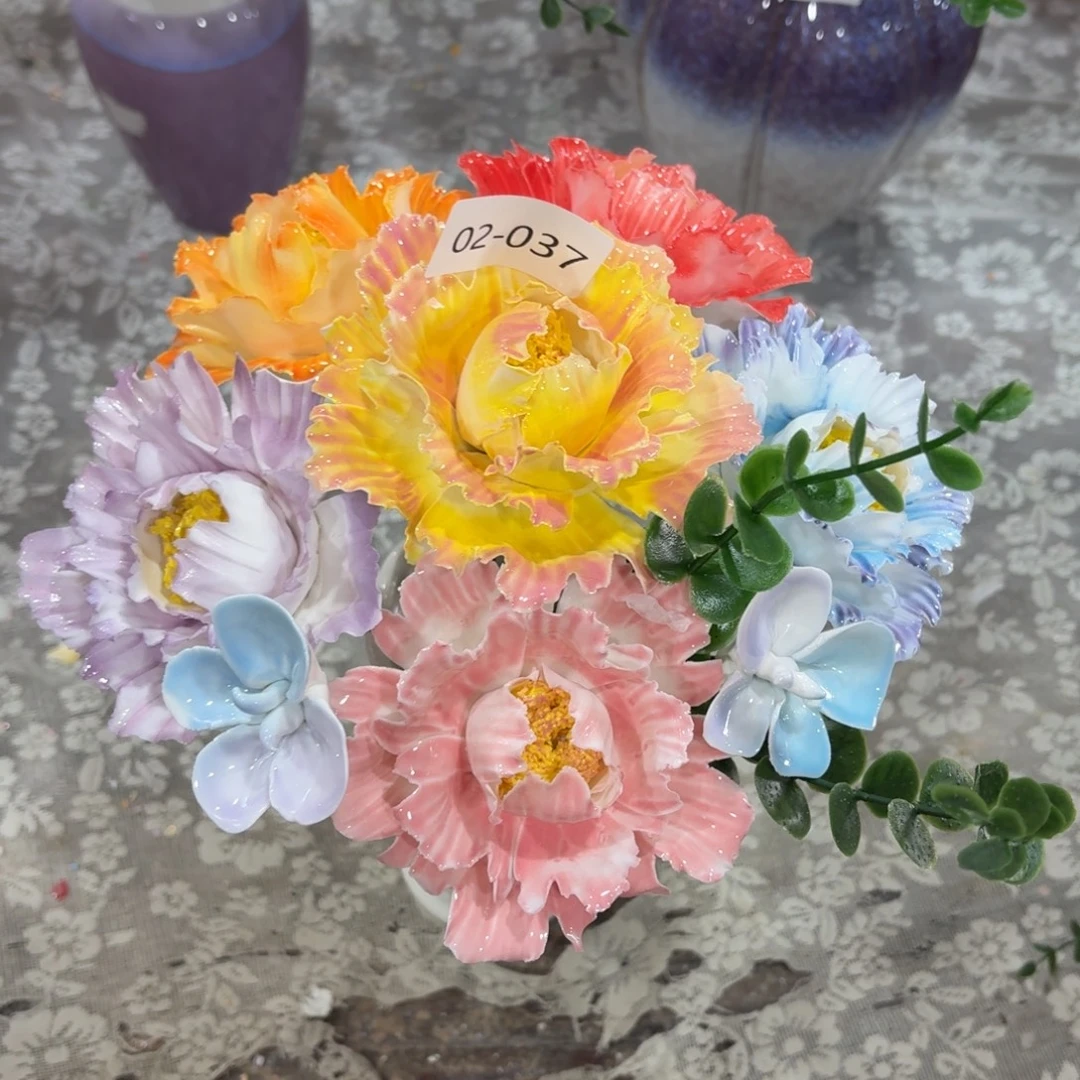 237 陶瓷花拍满20元发货退款拉黑