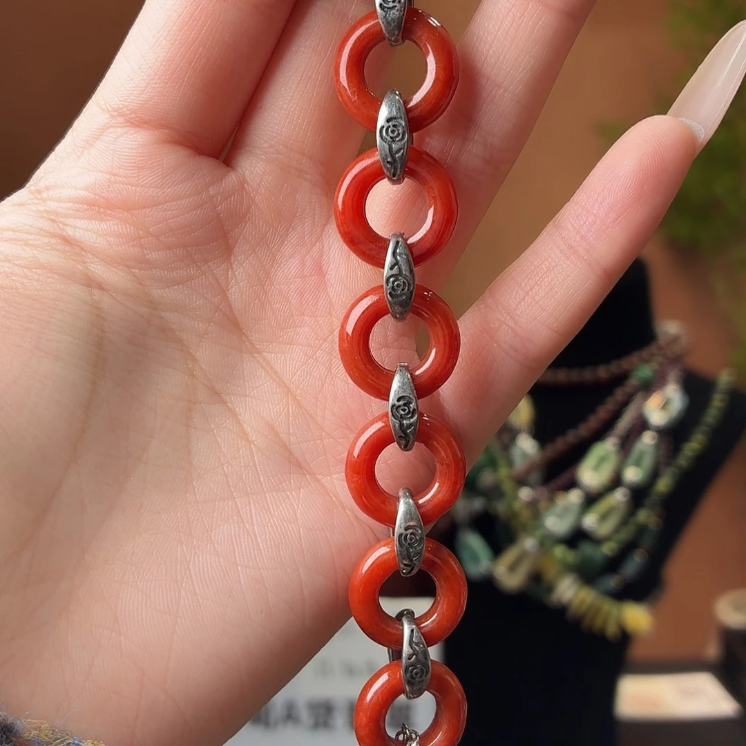 翡翠未镶嵌耳饰手串