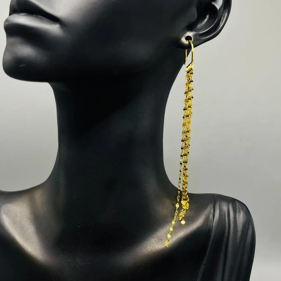 A播 5.34g足金999耳饰e