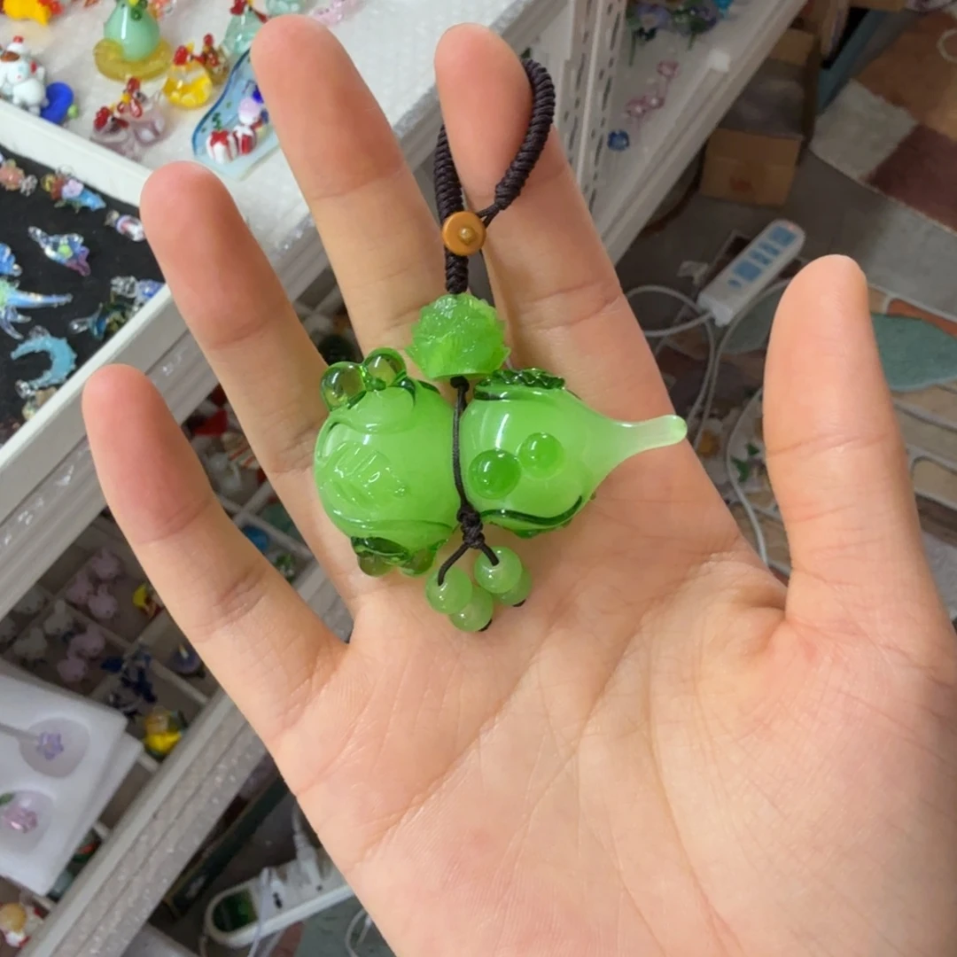 绿***萝琉璃手工艺品葫芦