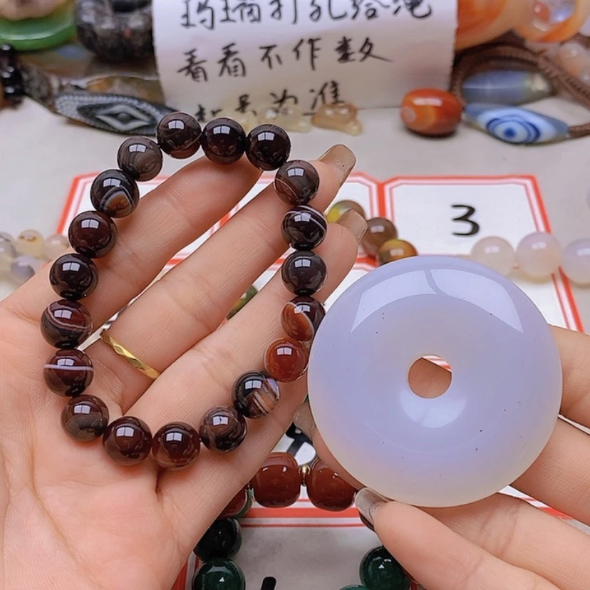 【闪购商品】未镶嵌玛瑙/玉髓珠宝半成品美**生