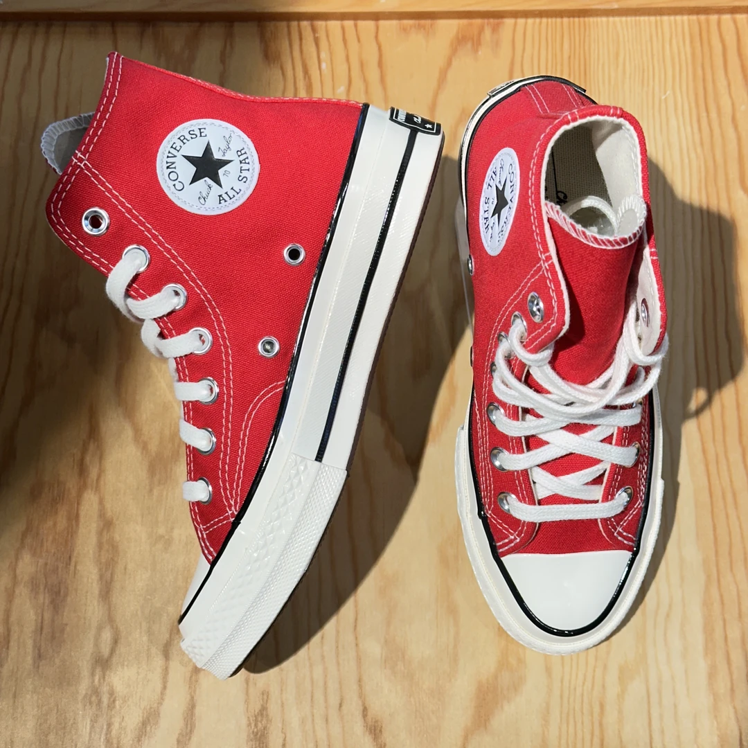 CONVERSE匡威1970s搪瓷红大红色高低男女高帮帆布鞋164944C