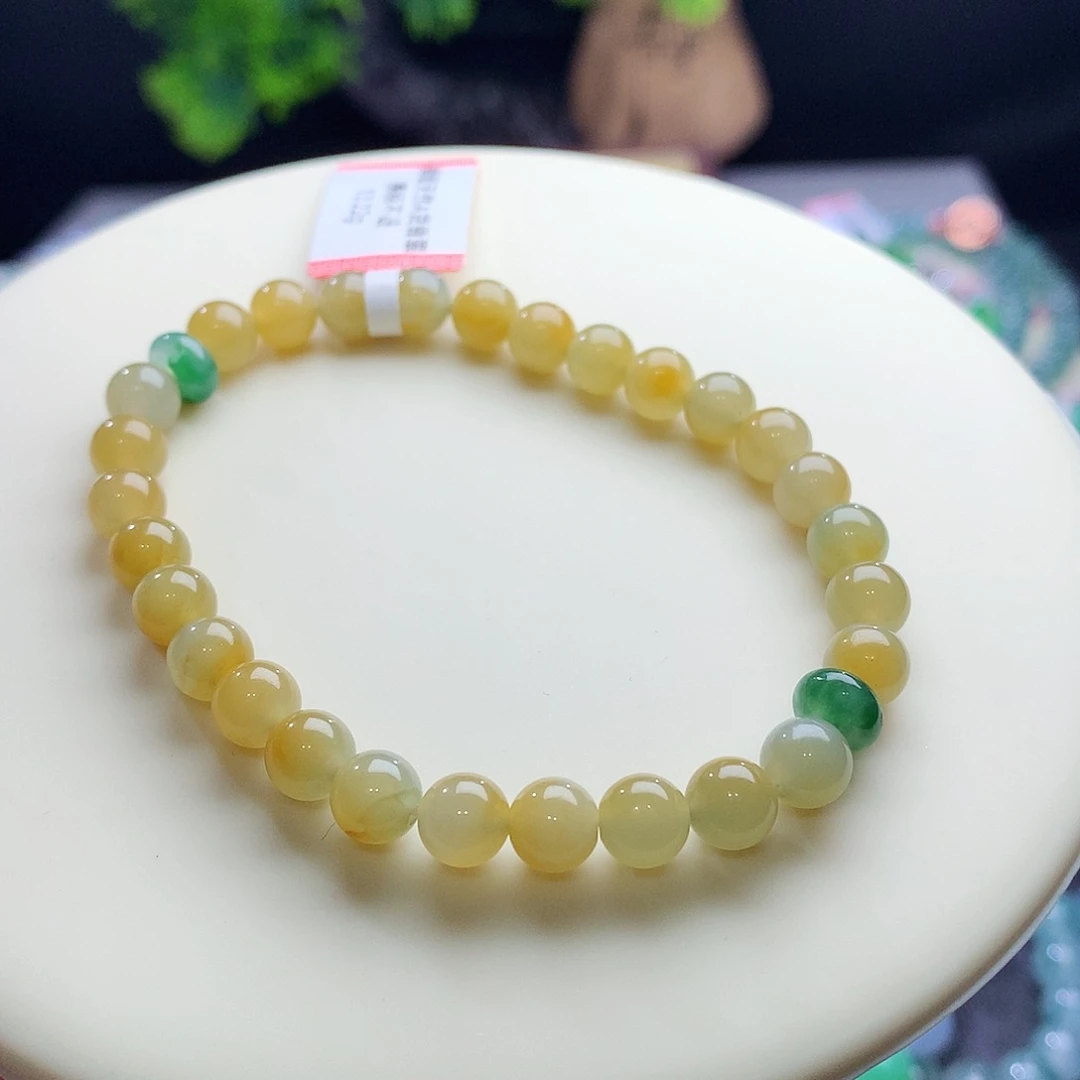 未镶嵌手串翡翠卡6.5mm