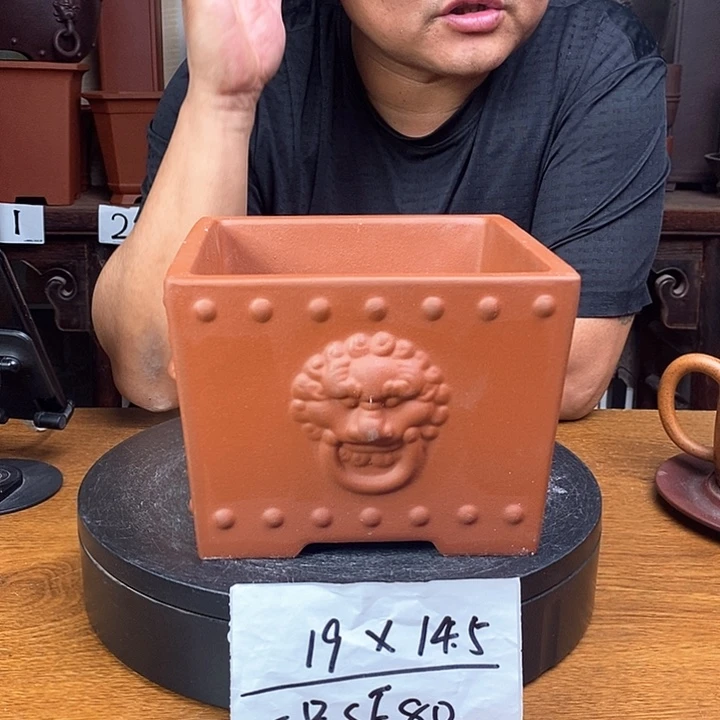 紫砂花盆货号一只SF80