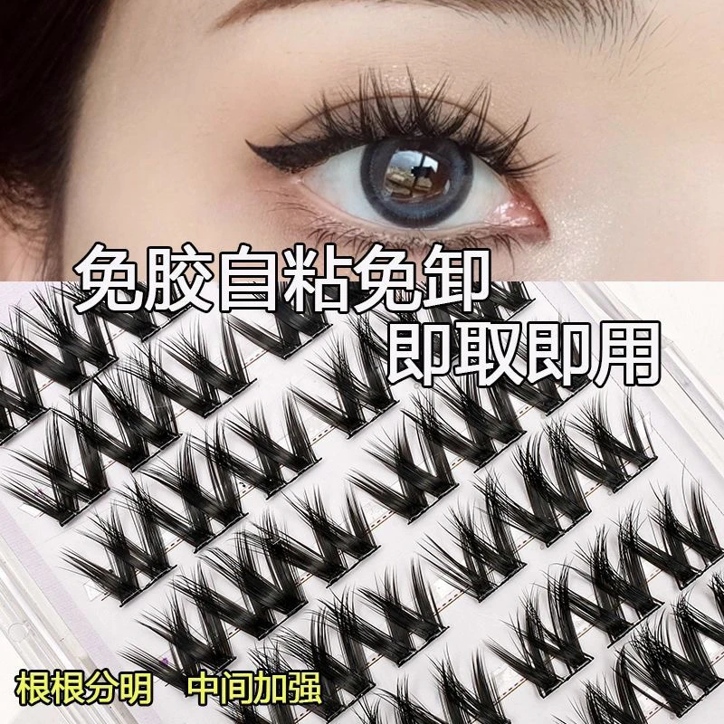 免胶浓密大花卷6排容量假睫毛