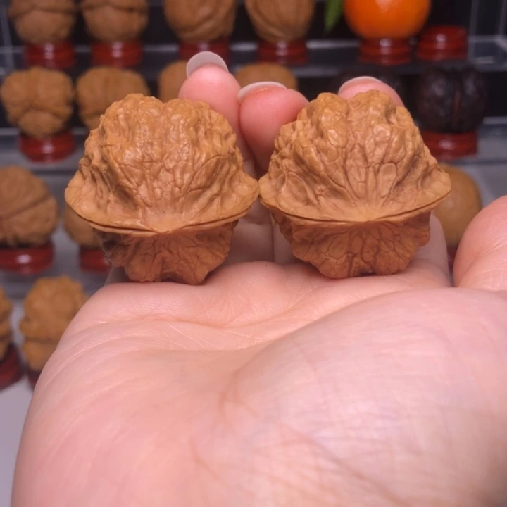 文玩核桃吊坠30荷叶蛙