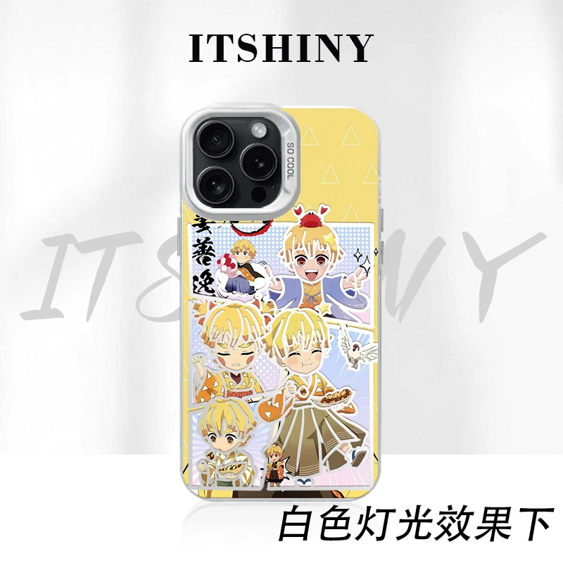 我妻善逸手机壳彩银二次元适用于苹果华为荣耀小米VIVOPPO