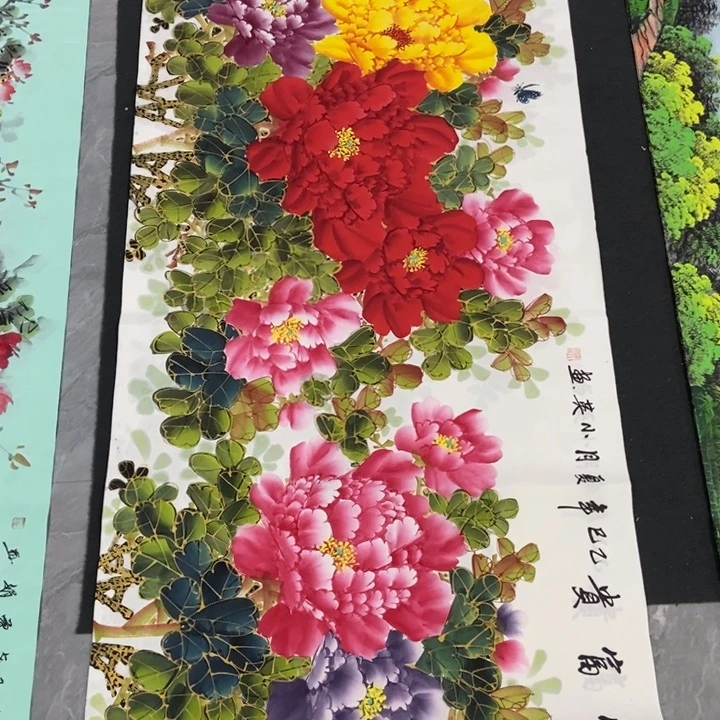 枕书斋画廊的直播间