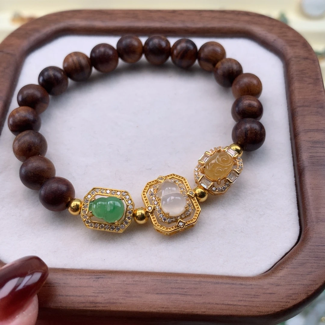 翡翠银S925镶嵌颈饰