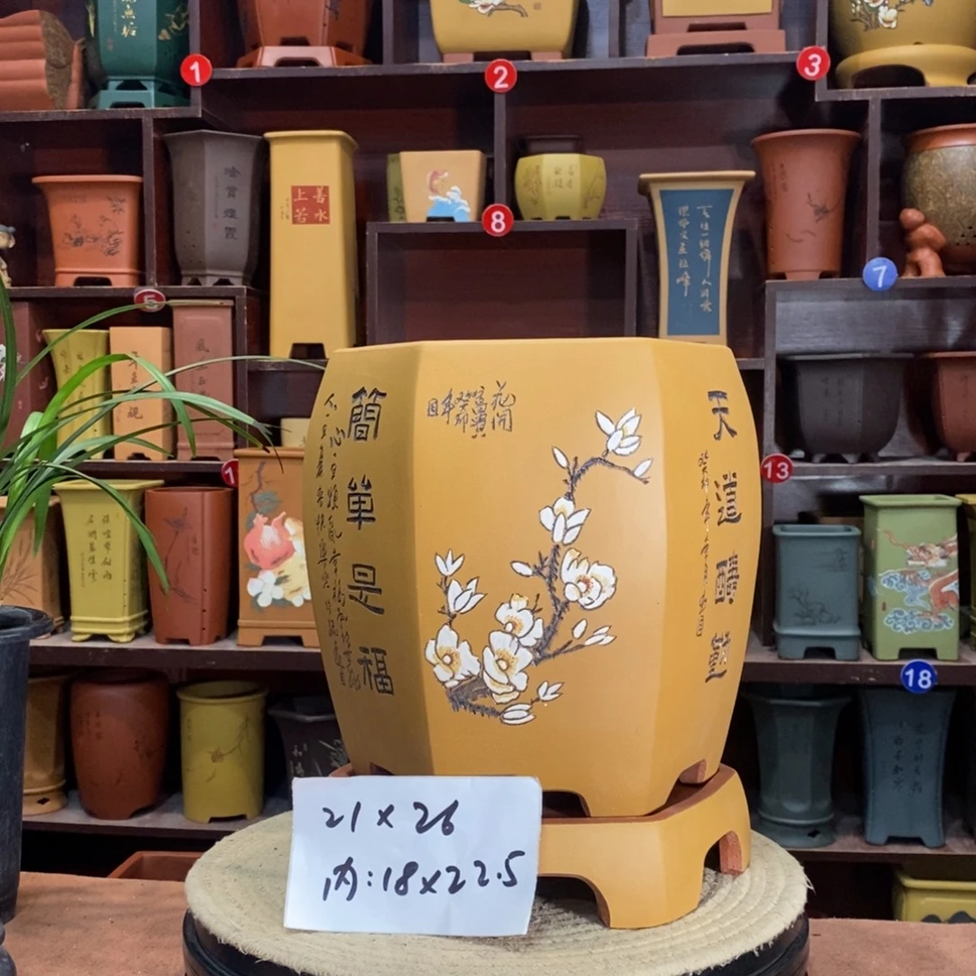 紫砂艺术紫砂花盆