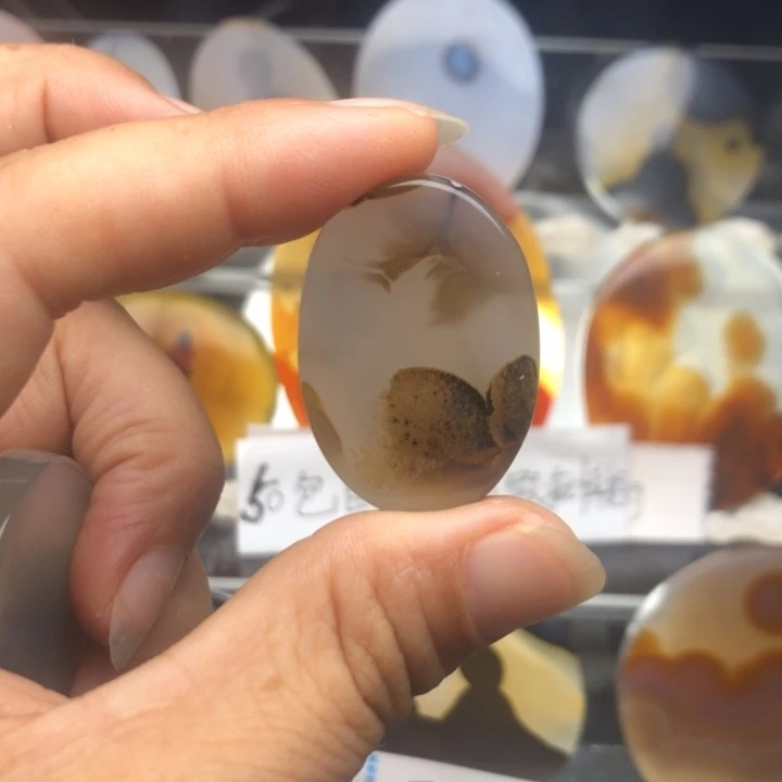 合金玛瑙/玉髓珠宝奇石010有瑕