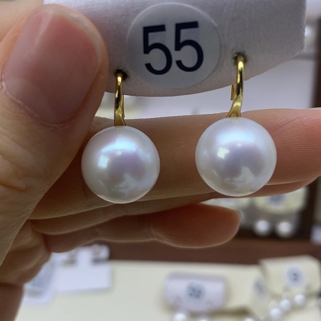 耳饰淡水珍珠银S925镶嵌