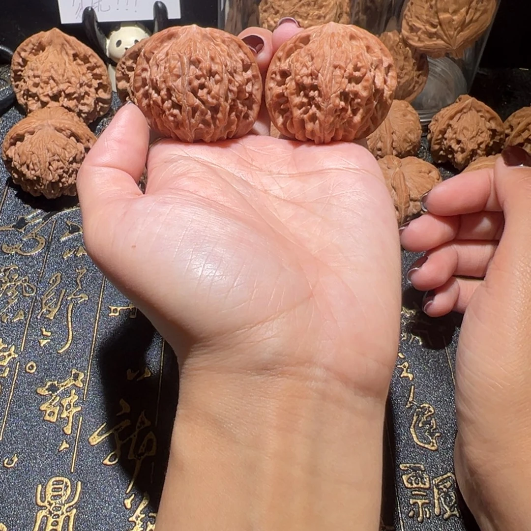 文玩核桃吊坠磨盘40手把件138