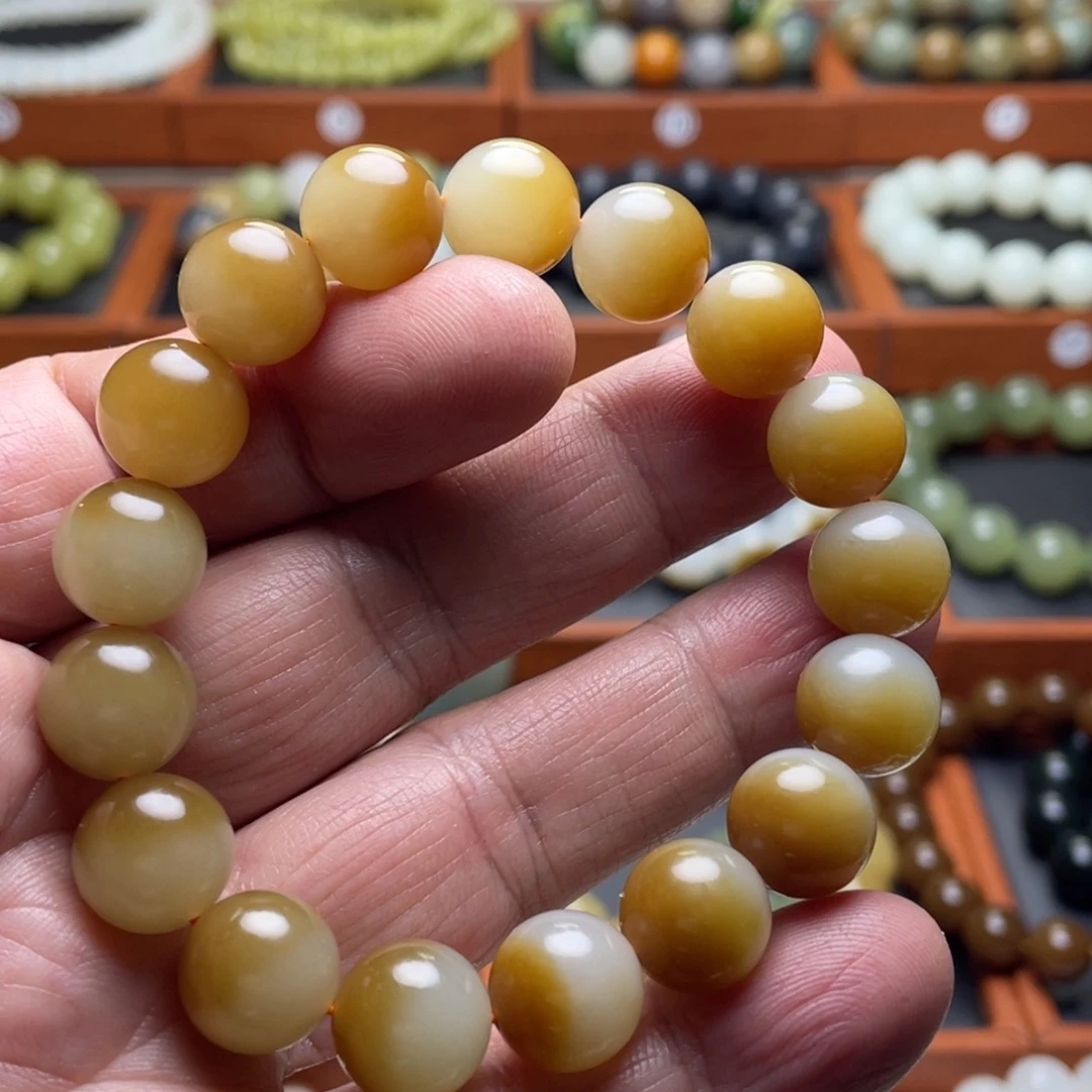 和田玉未镶嵌手串