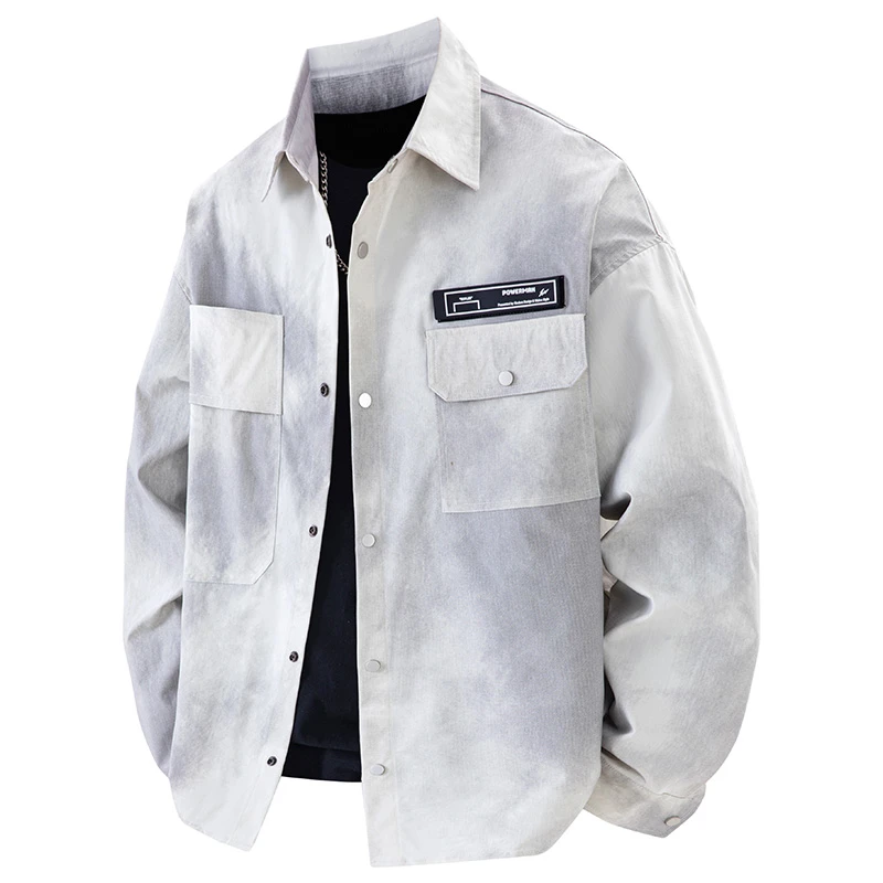 【衬衫外套】大码衬衫男款长袖男士衬衫春季外套男生上衣痞帅衬衣