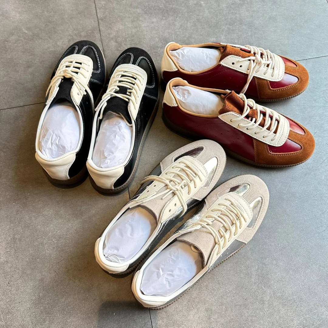 德训鞋-马革油皮头层牛皮牛反绒复古休闲时尚百搭男女德训鞋