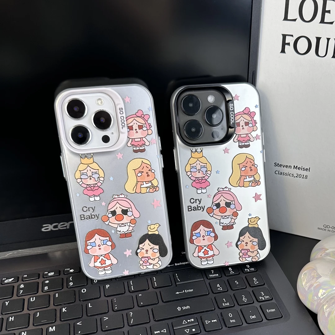 哭泣女孩适用苹果16 华为 OPPO VIVO小米 荣耀 一加 红米手机壳