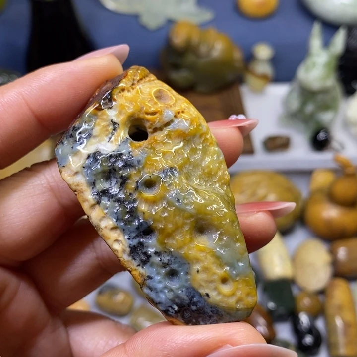 蛇纹石玉未镶嵌岫玉花玉