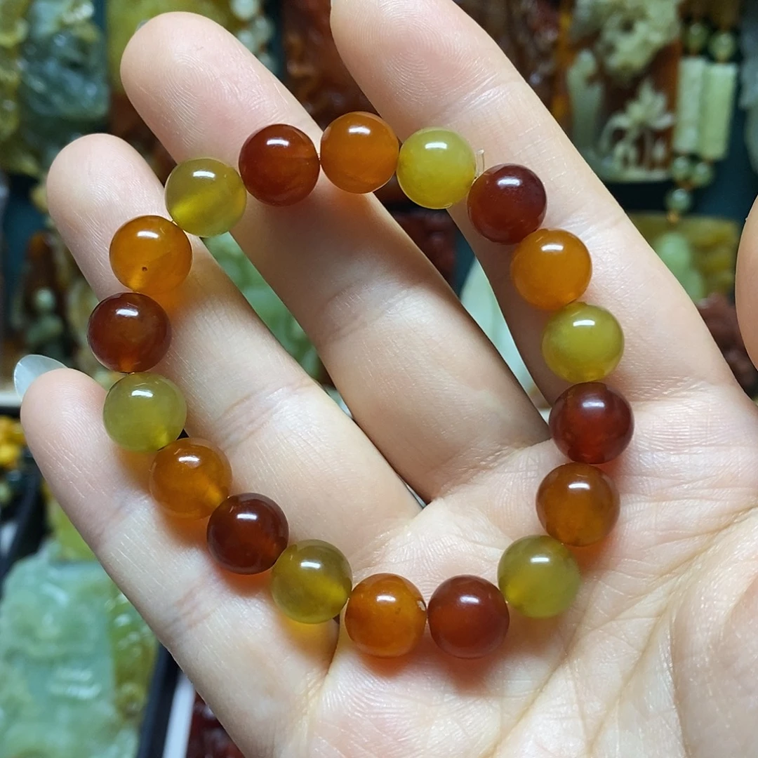 蛇纹石玉未镶嵌手链