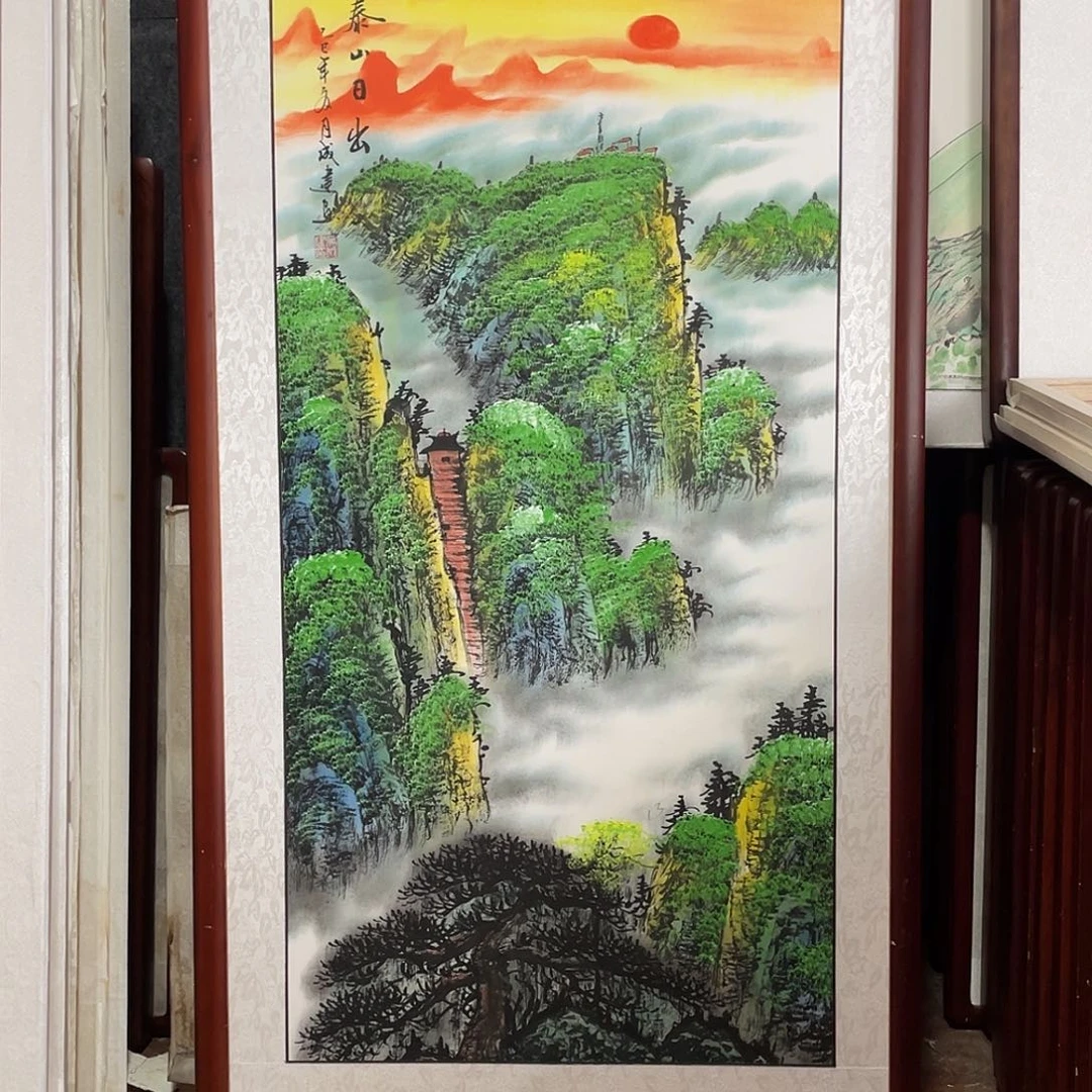 国画带框尺寸63*123厘米