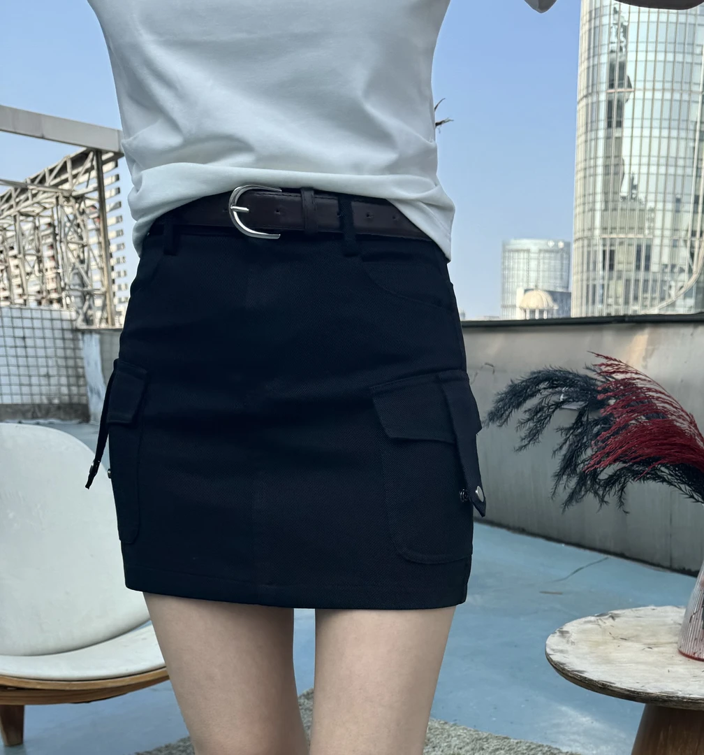 【1810】修身牛仔新款气质时尚辣妹高腰显瘦百搭A字半身裙韩版