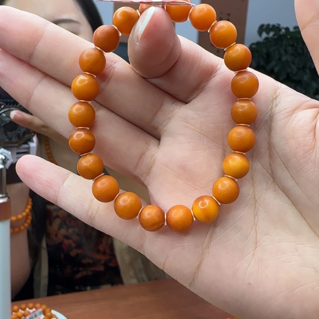 手链琥珀未镶嵌蜜蜡手串8m