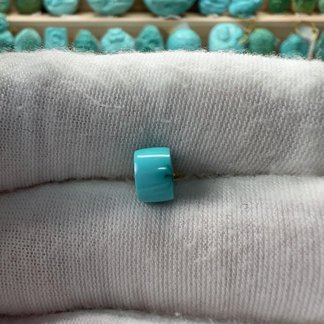 未镶嵌绿松石直切珠6.6x4.6mm