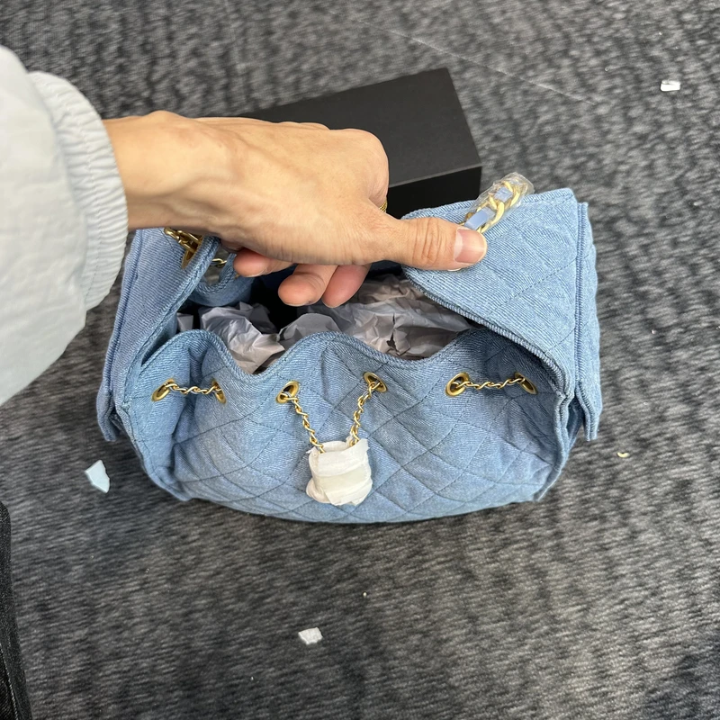 新款包包女BAG牛仔蓝