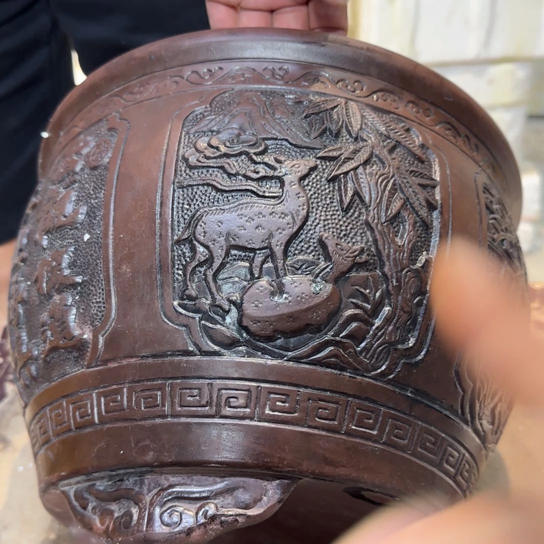 紫砂花盆口径25.19口径