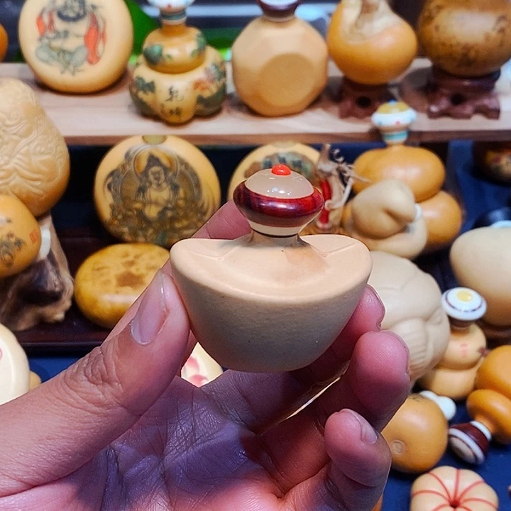 蜜蜡红檀木口葫芦