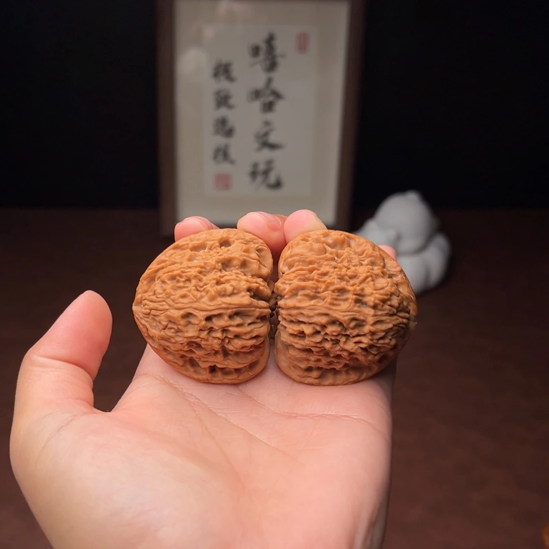 吊坠文玩核桃三角将43